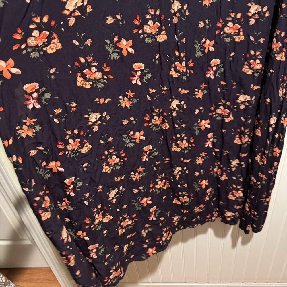 Natural Life Purple Floral Cami Dress Maxi Length Size Medium - Picture 3 of 9